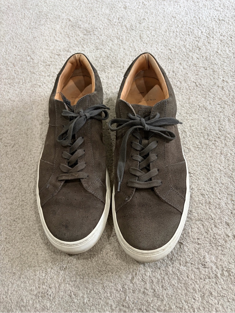 GREATS Shoes Mens 11 Brown/Green Suede Low Top Comfort Shoes